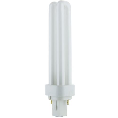 Sunlite PLD18/SP35K/10PK 3500K Neutral White Fluorescent 18W PLD Double U-Shaped Twin Tube CFL Bulbs with 2-Pin G24D-2 Base (10 Pack)