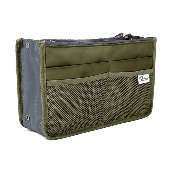 Periea Chelsy Handbag Organiser Insert (Khaki, Medium)