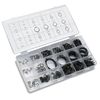 NEIKO 50458A Snap Ring Shop Assortment | 300 Piece Retaining Ring Set | 18 Sizes (1/8" - 1-1/4") | Heat-Treated Hardened Steel | Secure Parts on Grooved Shafts, Pins, Studs, etc.