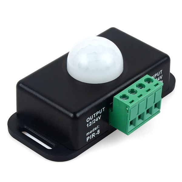 Hsthe Sea 12V 24V PIR Sensor LED Motion Sensor Switch Motion Timer Function Sign Control PIR Controller Suit for 5630/3014/5050/5730 Ect Monochrome LED Strip