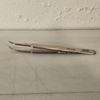 High Precision Tweezers Tiny Curved Flat Tip Stainless Steel 4-1/2 in Microscope