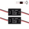 iBrightstar 9-30V Flashing Strobe Blinking Controller Flasher Module for LED Brake Tail Stop Light High Mount/3rd Brake Lights - 2Pack