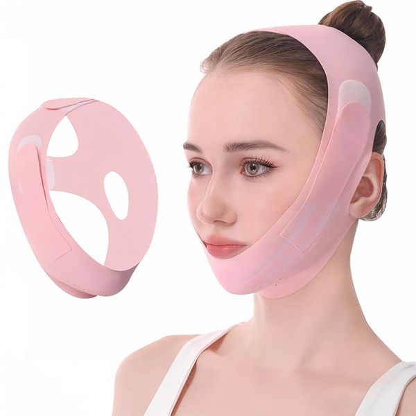 ZOPJUMA Beauty Face Sculpting Sleep Mask, V Shape Face V Line Shaping Face Mask, Doppelkinn Entferner Double Chin Reducer, Face Lifting Belt Face Tightening Chin Up Mask für Frau Mann Gesicht Abnehmen