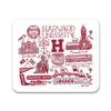 Mouse Pad, Fabric, Harvard Business School Standard/Classic Red