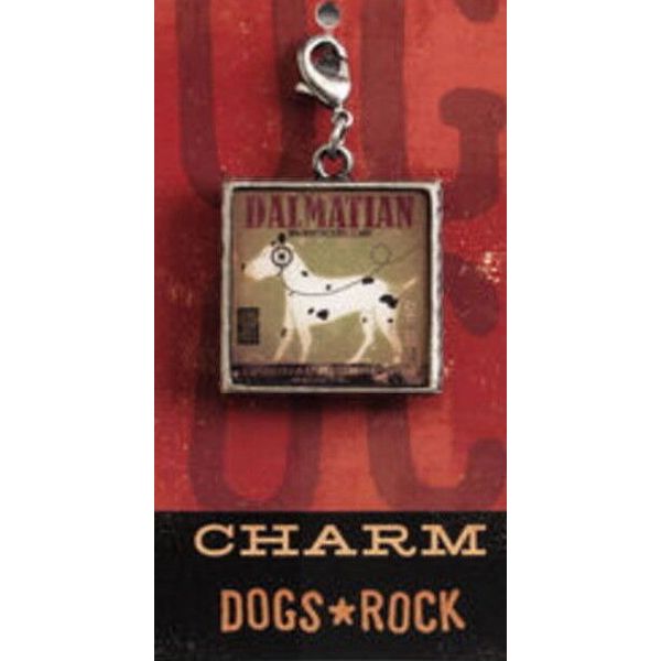 "Dalmatian Records" Charm for Purse, Zipper Pull, Bracelet, Pet Collar, Etc.