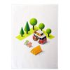 Half a Donkey Camper Van and Tent Design Cotton Tea Towel