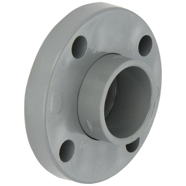 GF Piping Systems CPVC Pipe Fitting, Van-Stone Flange, Schedule 80, Gray, 1" Slip Socket