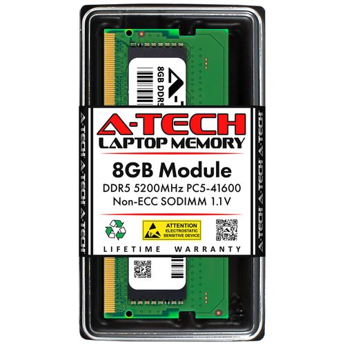 A-Tech 8GB RAM for ASUS Vivobook Pro 15 OLED K6502, K6502VU, K6502VJ, K6502VV Laptop | DDR5 5200MHz PC5-41600 SODIMM 1.1V 262-Pin Non-ECC SO-DIMM Memory Upgrade
