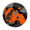 Orange Camouflage PopSockets Swappable PopGrip