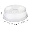 Rotho Basic Mikrowellenabdeckhaube, Kunststoff, Transparent, Durchmesser 28.5 cm