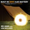 EverBrite 29.5FT Camping String Lights Rechargeable LED Lamp Outdoor Tent Lights