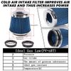 BLUE 3"/3.5"/4" High Flow Inlet Dry Air Filter Cold Air Intake Cone Replacement