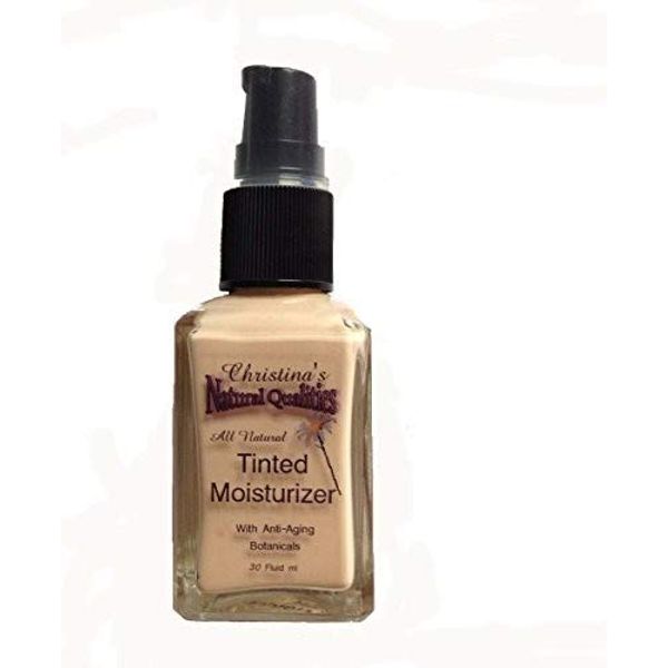 Tinted Moisturizer All Natural Herbal Liquid Foundation - 1oz. Medium Warm