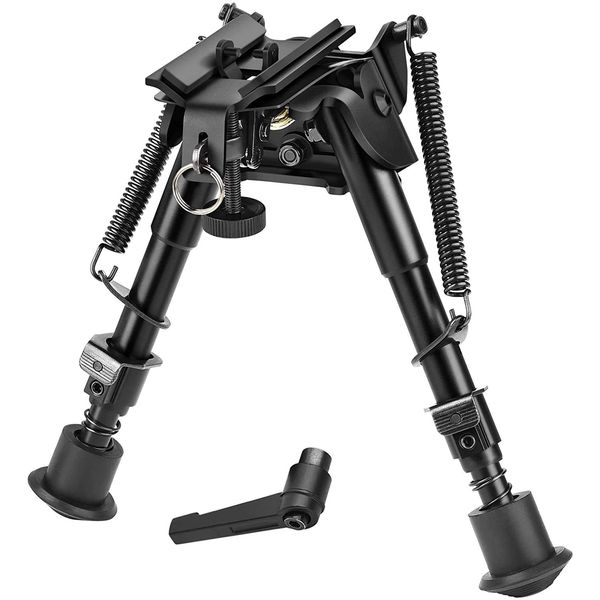 CVLIFE Bipod, Swivel Bipod Pivot Tilt Bipod with Detachable S Lock Lever(6-9 Inches)