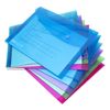 Rapesco 1679 Popper Wallets, A5, Assorted Transparent Colours, Pack of 10