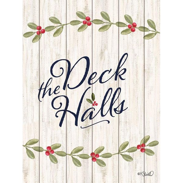 Deck The Halls E by Kate Sherrill - 18x24 Art Print Poster