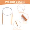 Circular Knitting Needles, Darning Needles for Yarn, Double Pointed Knitting Needles (Bamboo, 7.0mm)