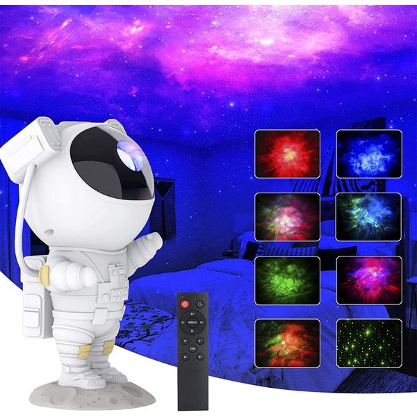 Star Projector Galaxy Night Light, Tiktok Astronaut Space Projector, Starry Nebula Ceiling LED Lamp with Timer and Remote, Kids Room Decor Aesthetic, Gifts for Christmas, Birthdays, Valentine's Day