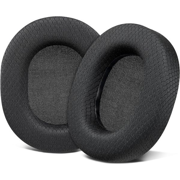 SOULWIT Earpads Replacement for SteelSeries Arctis 1/3/5/Arctis 7/7+/7P/7P+/7X/7X+/9/9X/Pro/Prime(Do Not Fit Any Arctis Nova) Headset, Ear Pads Cushions with High-Density Foam-Black