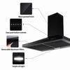 30 inch Kitchen Wall Mount Range Hood Vent 350CFM Mechanical Control Black New