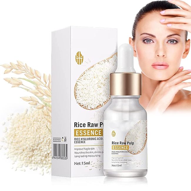 Crema De Arroz Para Blanquear La Piel, Crema De Arroz Para La Piel De Cara Y Cerrar Los Poros Quitar Manchas, Deep Moisturizing Nourish Facial Serum Essence