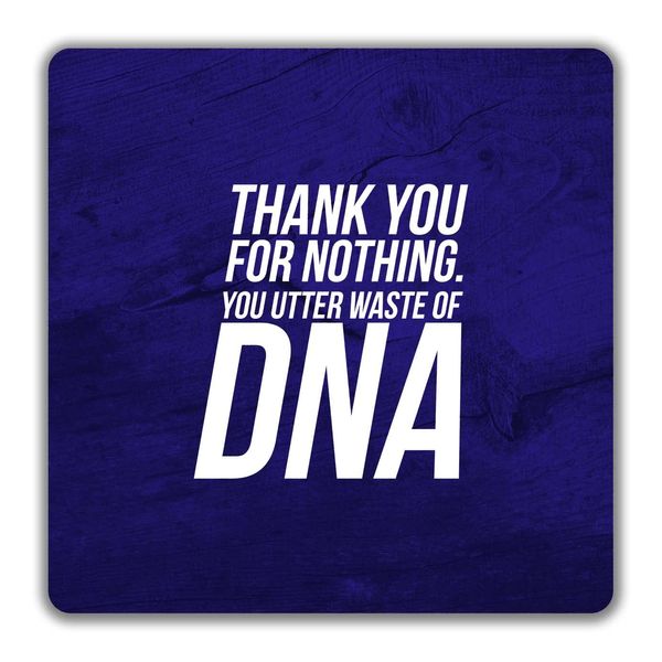 Shopagift Thank You for Nothing 2 Pack Coasters Gift - 9cm x 9cm