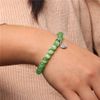 Hemasa Multicolor Cat Eye Stretchable Bracelet with Heart Charm Light Yellow
