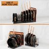 Pot Rack Organizer Expandable Pot And Pan Organizer w/12 Adjustable Compartments