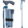Switch Sticks Folding Walking Stick Cane, Engraved Azure