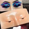 Makeup Practice Face Board, Perfect Aid to Practicing Makeup, 5D Reusable Realistic Silicone Face Eye Makeup Training Mannequin, for Makeup Artist Beginners Eyeshadow Eyebrow Eyeliner Practice