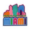 Laser Cut 3D Miami Magnet