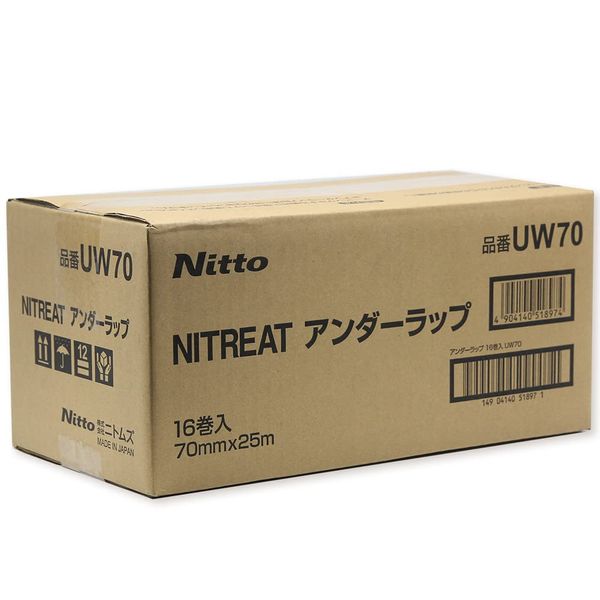 日東 Medical nitori-to Under Wraps UW – 70 Adhesive Tape Pocket 70 mm X 25 m, 16 Rolls [T-Mobile]