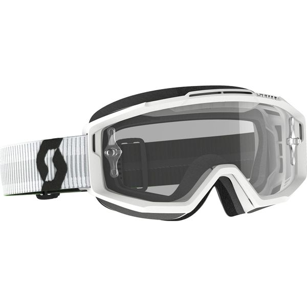 SCOTT 285537-0002113 Split OTG Goggle, White with Clear Works Lens