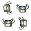 DYNATEX 4 Compressor Hose 1" Female Quick Release QR Claw Coupling For Air Breakers