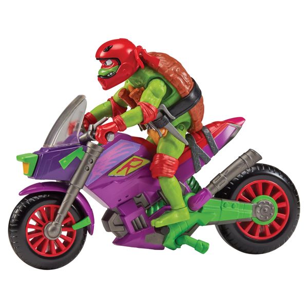 Tales of Teenage Mutant Ninja Turtles: Purple Dragon Battle Cycle with Exclusive Raphael Figure by Playmates Toys