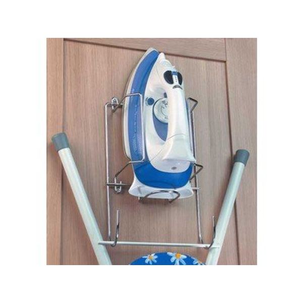 Iron and Ironing Board Holder Chrome Storage Rack