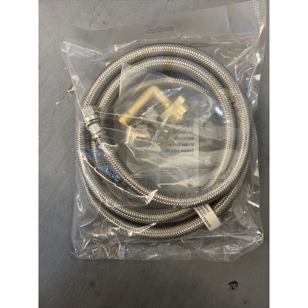 6ft Stainless Steel Dishwasher Installation Hose Kit