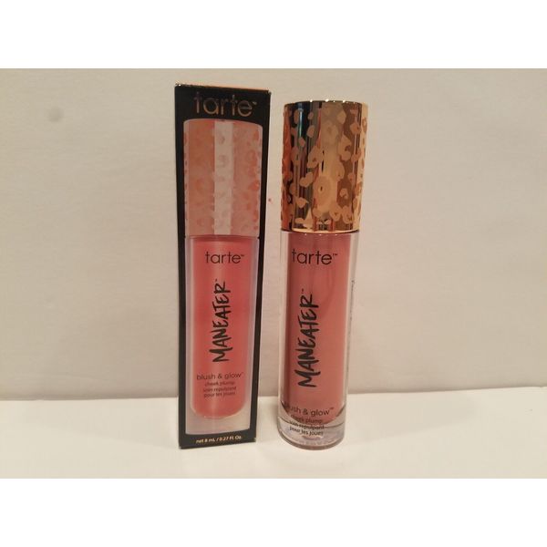 Tarte Maneater Blush & Glow Cheek Plump Peachy Pink 0.27 Fl Oz