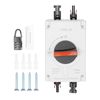 DEWIN DC Isolator Switch, Photovoltaic DC Isolation Switch IP66 Waterproof 32A 1200V DC Isolator Switch for Solar Modules (Color : Basic Style)