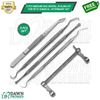 5 Pcs Medium Dog Dental Scaling Kit For Pets Surgical Veterinary Instruments Set