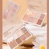 Eyeshadow Palette, Hot Topics on SNS, High Color, No Discarded Colors, Eye Shadow, Glitter, Aisha Palette, Cosmetics, 7 Colors, Daily Use, High Color, Lasting Unique Powder, Cosmetic Tray (03# Chocolate Chip Cookies)