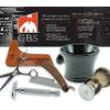 G.B.S 97% All Natural Shave Soap Set for Men, Cedar & Pine