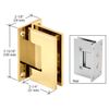 Unlacquered Brass Vienna 037 Series Wall Mount Full Back Plate Hinge