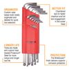 Bondhus 17095 Balldriver L-Wrenches, WS: 1.27-10.0mm