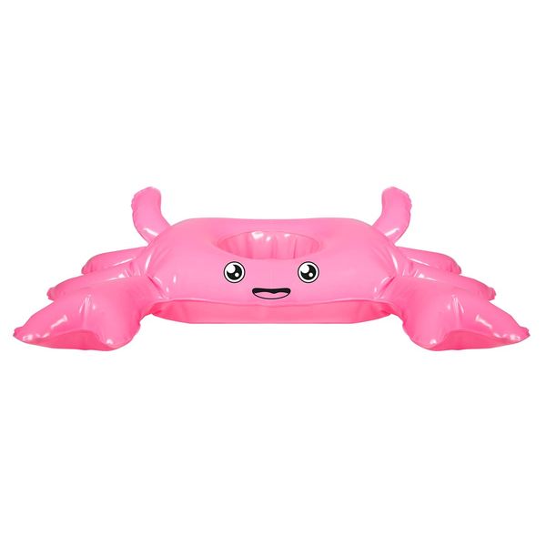 Folat 20288 Inflatable Floating Crab Cup Holder Pink