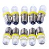GutReise 10x E10 DC 24V Yellow Spotlight LED Lamps Light Bulbs + 10pcs E10 Lamp Socket Base