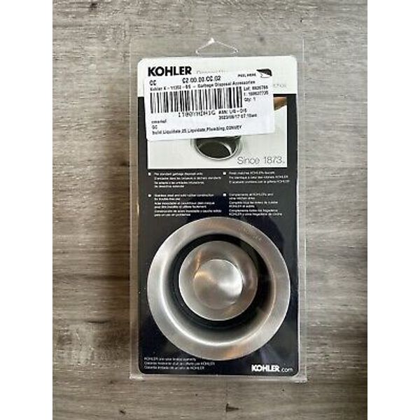 KOHLER K-11352-BS STAINLESS STEEL GARBAGE DISPOSAL FLANGE