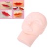 Practice Training Head, Microblading Mannequin Head Silicone Eyebrow Practice Training Head Fake Skin Model for Makeup Practice