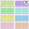 Zonon Guided Reading Highlight Strips Colored Overlay Reading Tracking Rulers Helps with Reduce Visual Stress (16 pack)