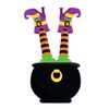 Cauldron and witch window sticker | Halloween window stickers